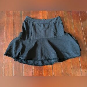 Dance & Marvel Textured Black Skirt